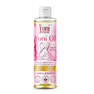 Daily Moisturizing All Natural Feminine care Yoni Oil for Women with Apricot, Jojoba, & Vitamin E | pH Balance | Eliminates Odor | Feminine intimate Hydration & Comfort | 8 oz | Vanilla Sugar Scented