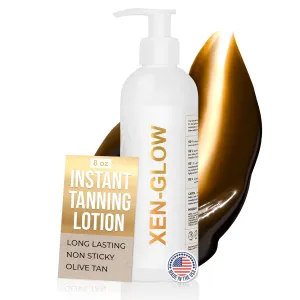 Dark Self Tanning Lotion – Olive Sunless Tanner for Face & Body – Hydrating, Streak-Free Fake Tan with Vitamin E, C & Aloe – Dark Self Tanner for even the most Sensitive, Fair & Pale Skin