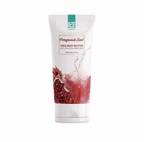 Dead Sea Goods | Shea Body Butter - Pomegranate Scent with Dead Sea Minerals, 5.07 Ounce (Pack of 1)