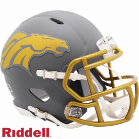 Denver Broncos Helmet Riddell Replica Mini Speed Style Slate Alternate 2024 - Riddell
