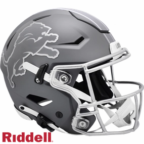 Detroit Lions Helmet Riddell Authentic Full Size SpeedFlex Style Slate Alternate 2024 - Riddell