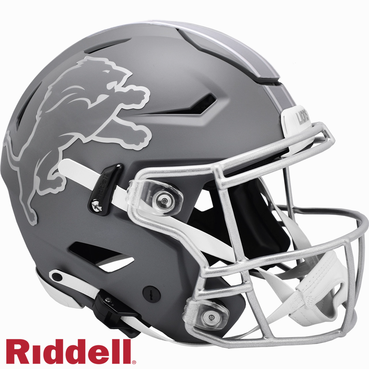 Detroit Lions Helmet Riddell Authentic Full Size SpeedFlex Style Slate Alternate 2024 - Riddell