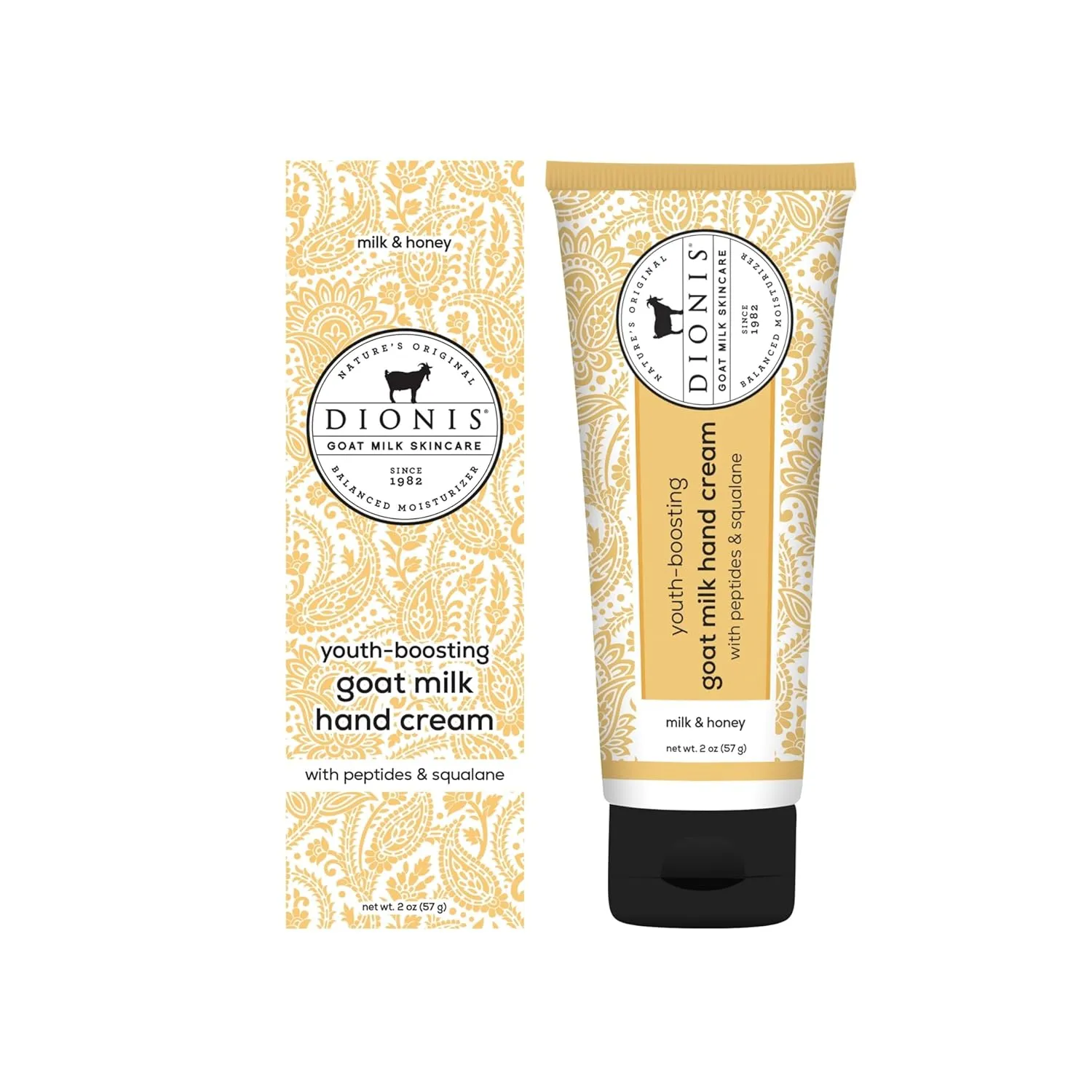 Dionis Milk & Honey Youth Boosting Goat Milk Hand Cream, 2oz   Goat Milk Body Serum & Body Lotion, 1oz each