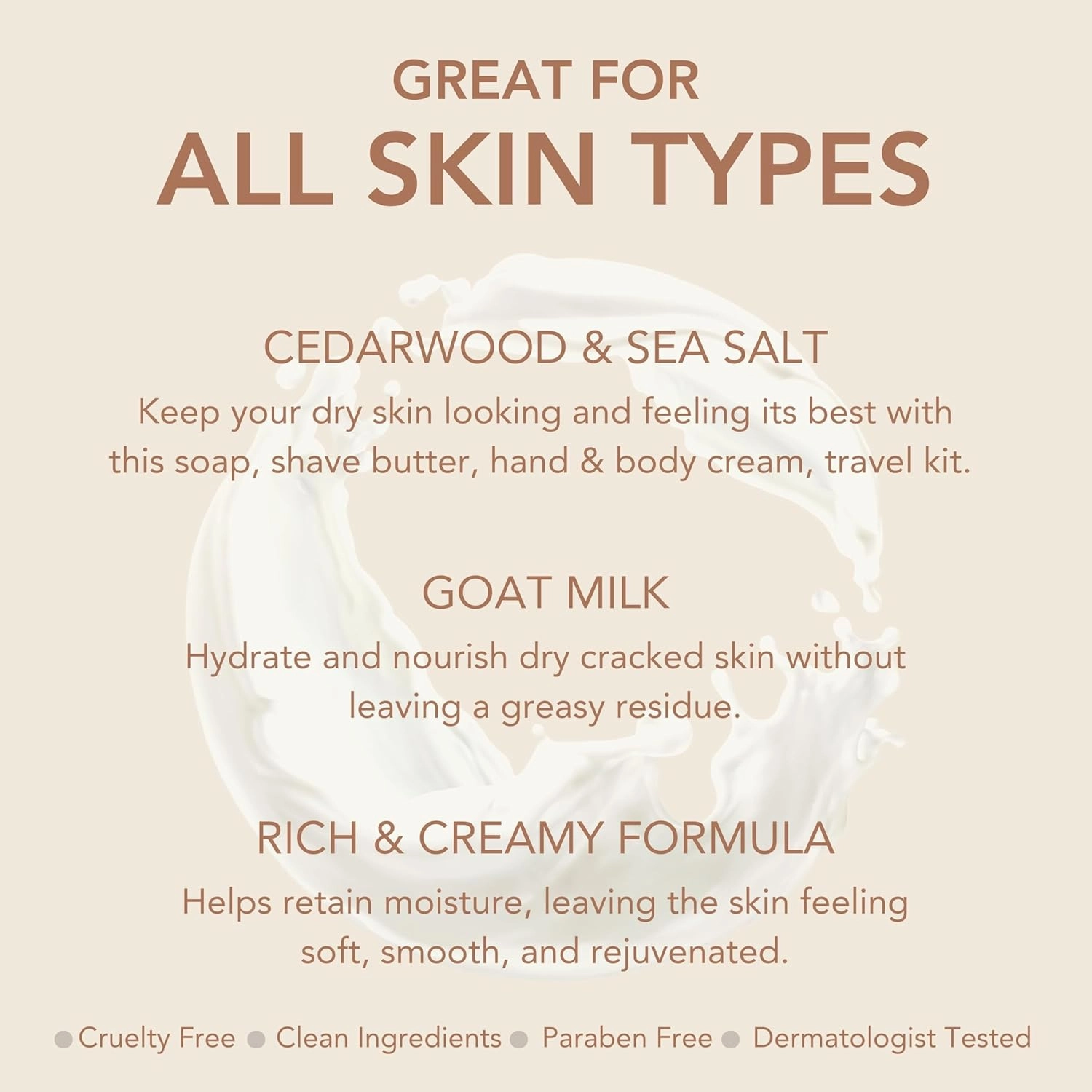 Dionis Goat Milk Skincare Cedarwood & Sea Salt Bath & Body 3pc Gift Set - Blended Shea & Jojoba Oil Shave Butter For Sensitive Skin, Hydrating, Moisturizing Lotion & Nourishing Triple Milled Bar Soap