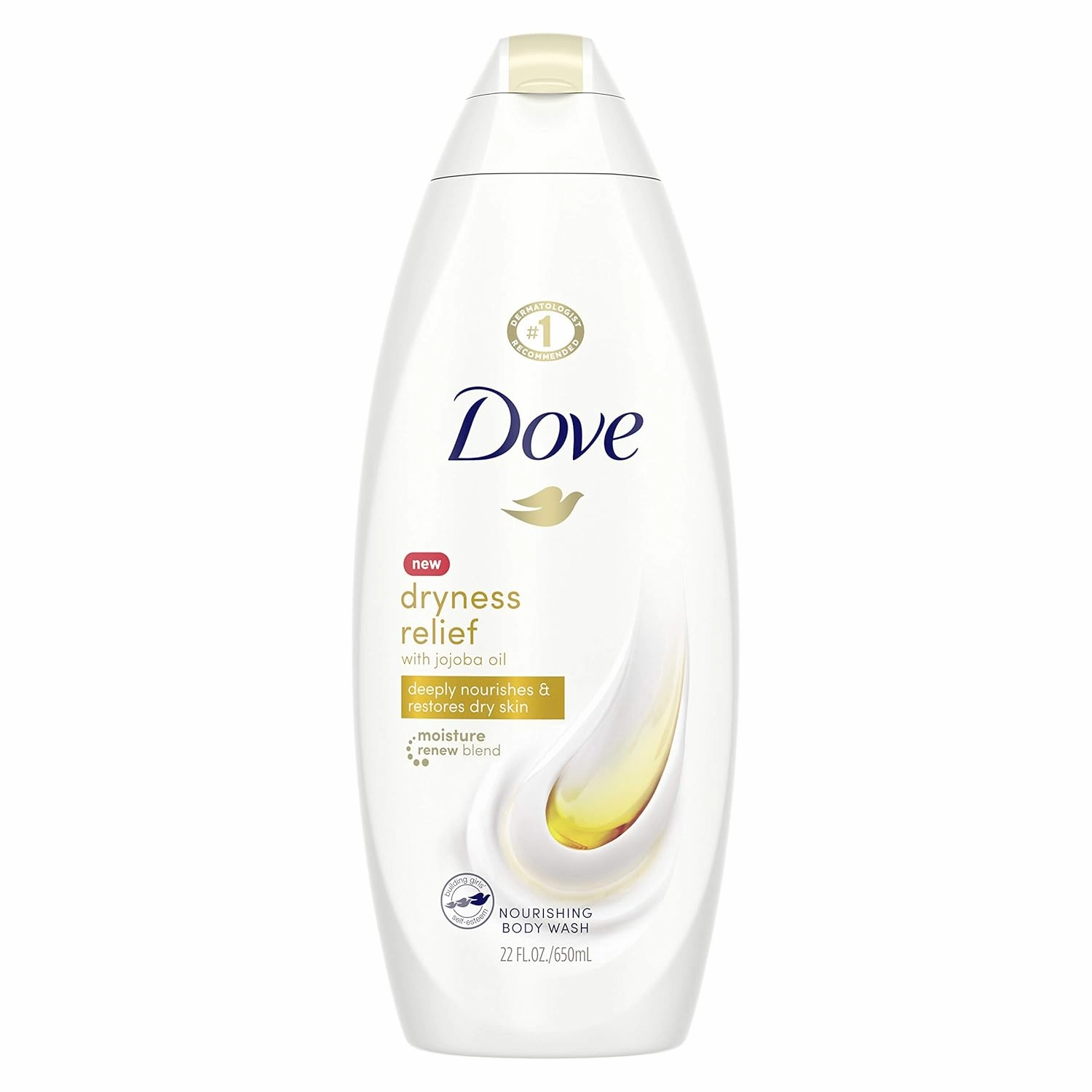 Dove Body Wash For Dry Skin Dryness Relief With Authentic Jojoba Oil 22 oz