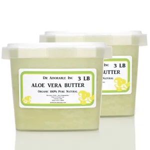 Dr Adorable - 6 lb - Aloe Vera Butter - Pure Natural Premium Organic Cold Pressed