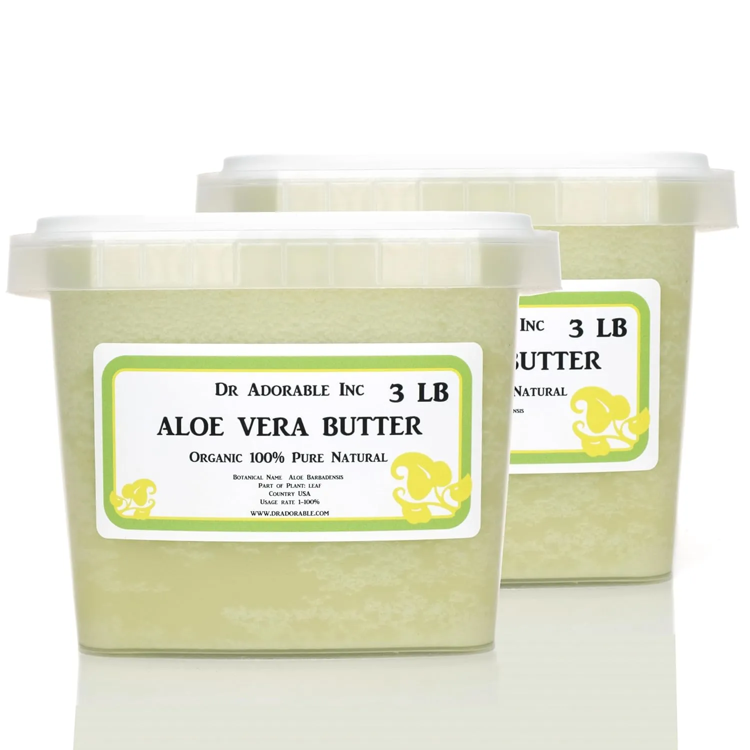 Dr Adorable - 6 lb - Aloe Vera Butter - Pure Natural Premium Organic Cold Pressed