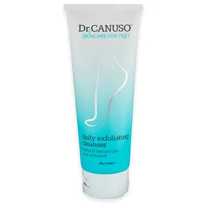 Dr. Canuso Cleansing Foot Scrub, Nourishing Cracked Heel Repair, Gentle Foot Exfoliator with Beeswax Microbeads, Treats Foot Odor, Softens Calluses, Heals Dry Skin (4 oz)