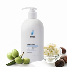 Dr.Deep Real Body Lotion 10.6 fl.oz | Natural Body Cream for Dry Skin | Moisturizing Cream for Dry Skin | Cracked Skin Repair Cream Moisturizer | Dry Skin Cream | Body Lotion for Dry Skin