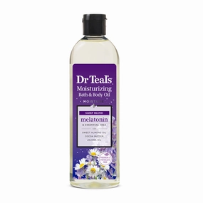Dr Teal's Moisturizing Bath & Body Oil with Melatonin & Essential Oils (8.8 oz.)