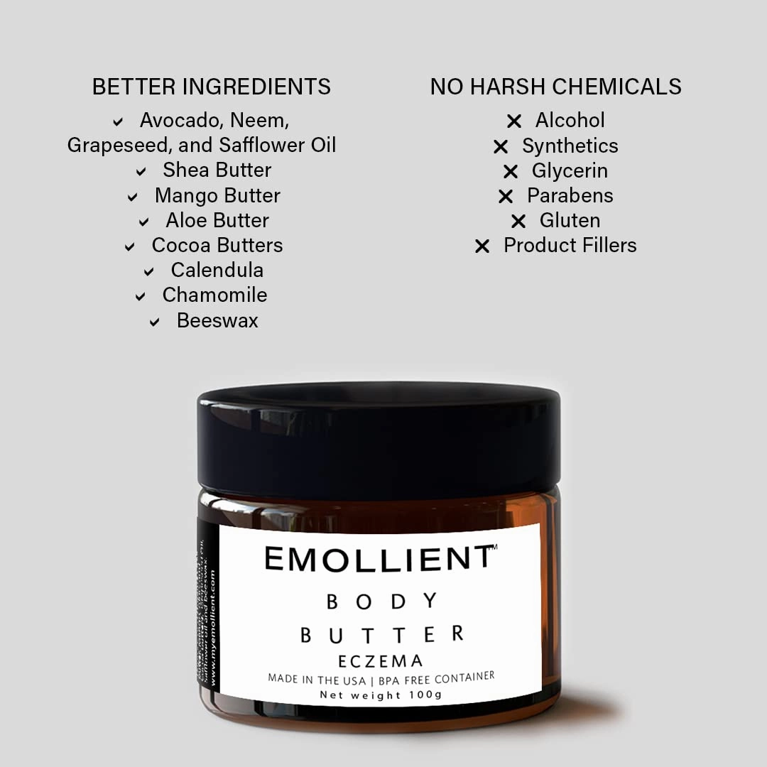 Emollient for Dry Skin & Eczema Handmade Butter Made with Essential Oils, Packed with Vitamins and Antioxidants (Sensitive Skin, 160 grams)