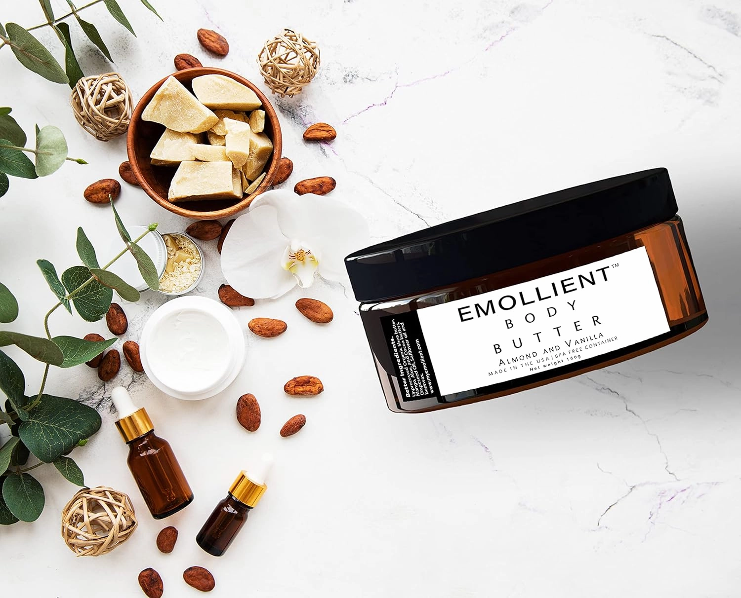 Emollient for Dry Skin & Eczema Handmade Butter Made with Essential Oils, Packed with Vitamins and Antioxidants (Sensitive Skin, 160 grams)