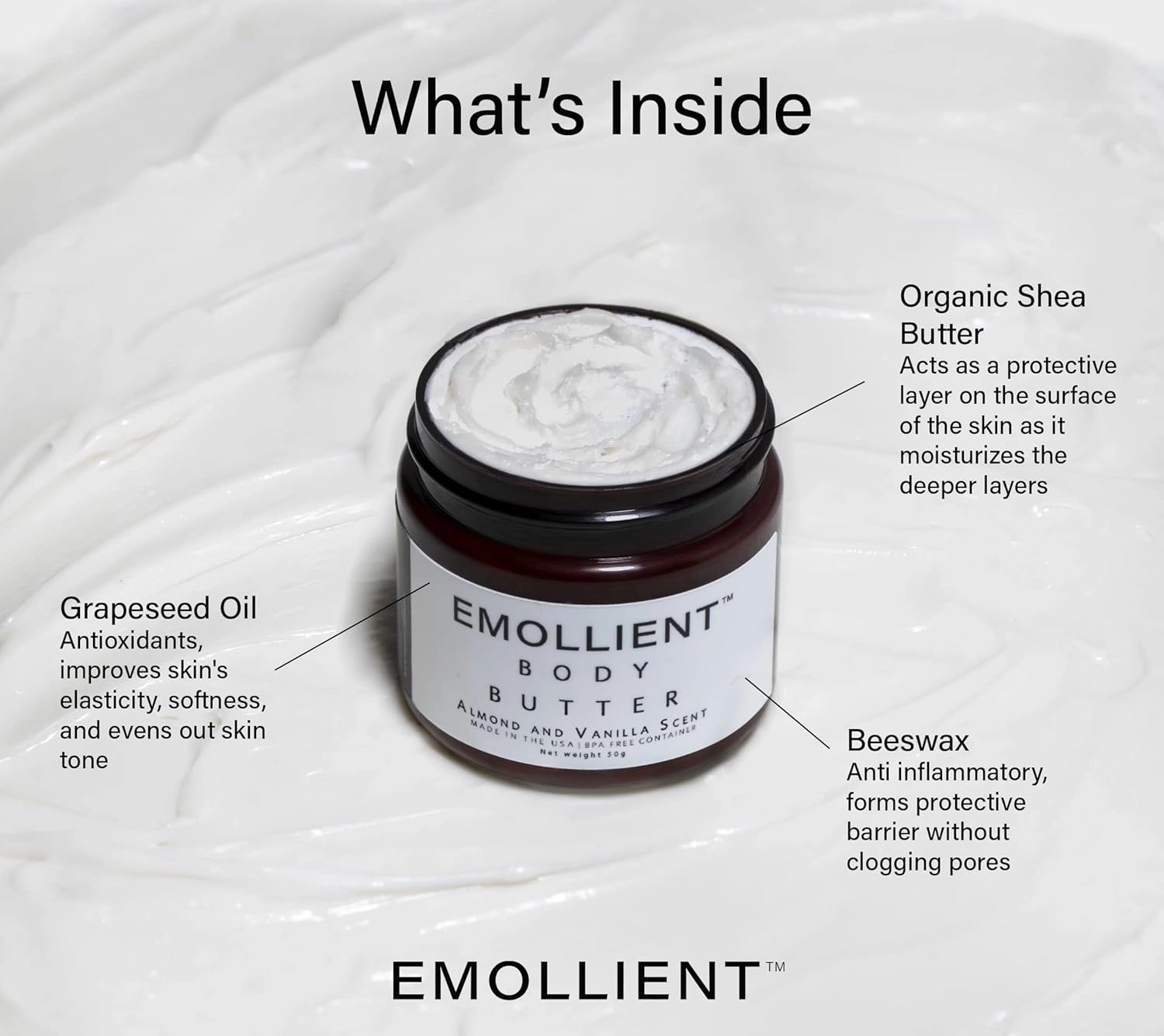 Emollient for Dry Skin & Eczema Handmade Butter Made with Essential Oils, Packed with Vitamins and Antioxidants (Sensitive Skin, 160 grams)