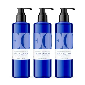 EO Body Lotion, 8 Ounce (Pack of 3), French Lavender, Organic Plant-Based, Botanical Extracts, Vitamin E with Pure Essential Oils
