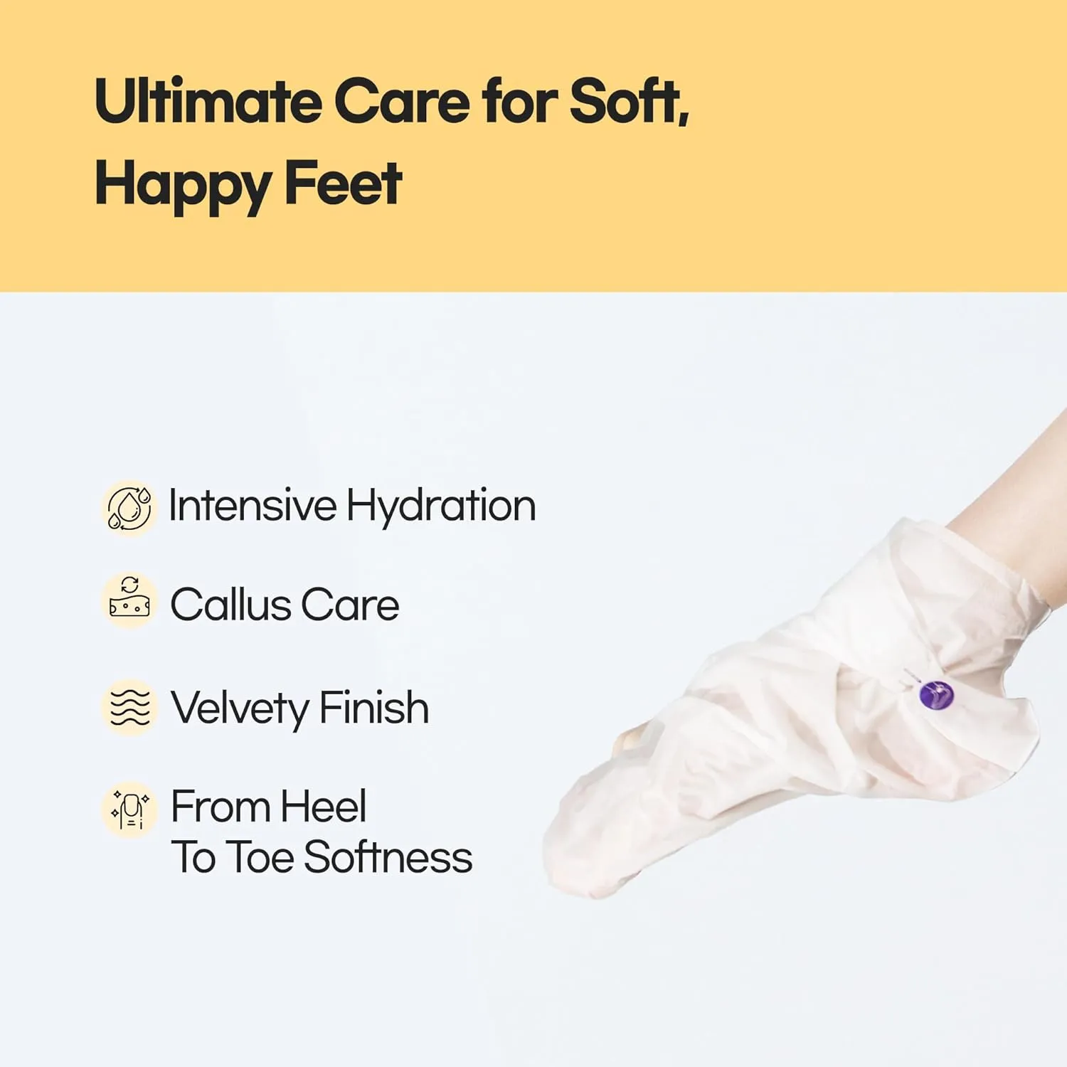 Epielle Hydrating Foot Masks, 6 Pairs of Moisturizing Socks for Cracked Feet, Dry Heels, Toes & Calluses, Shea Butter, Jojoba Oil, Vitamin E, Korean Skincare, Foot Spa Gifts for Women