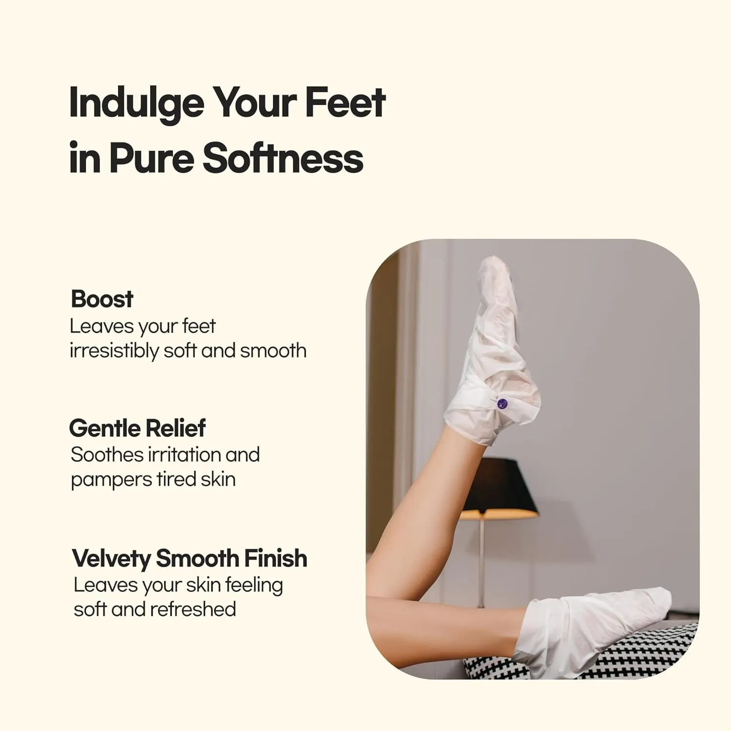 Epielle Hydrating Foot Masks, 6 Pairs of Moisturizing Socks for Cracked Feet, Dry Heels, Toes & Calluses, Shea Butter, Jojoba Oil, Vitamin E, Korean Skincare, Foot Spa Gifts for Women
