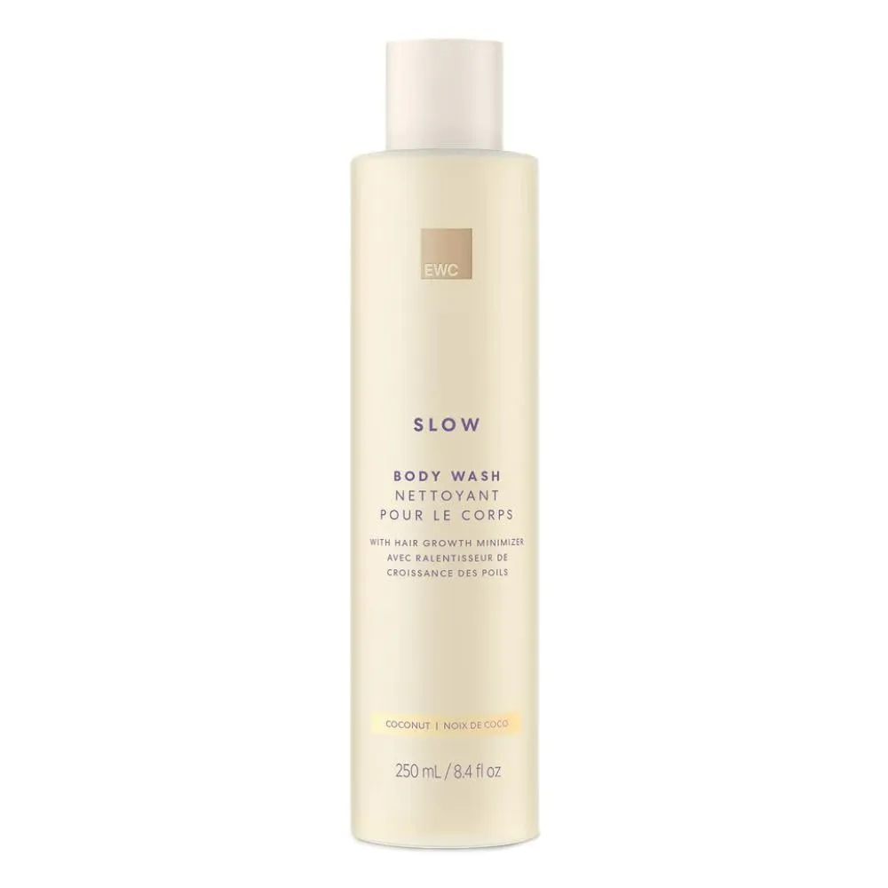 EUROPEAN WAX CENTER Slow Hair Growth Coconut Body Wash, Hair Minimizer & Growth Inhibitor, Hydrating Vitamin E, Moisturizing, Dry & Sensitive Skin, 8.4