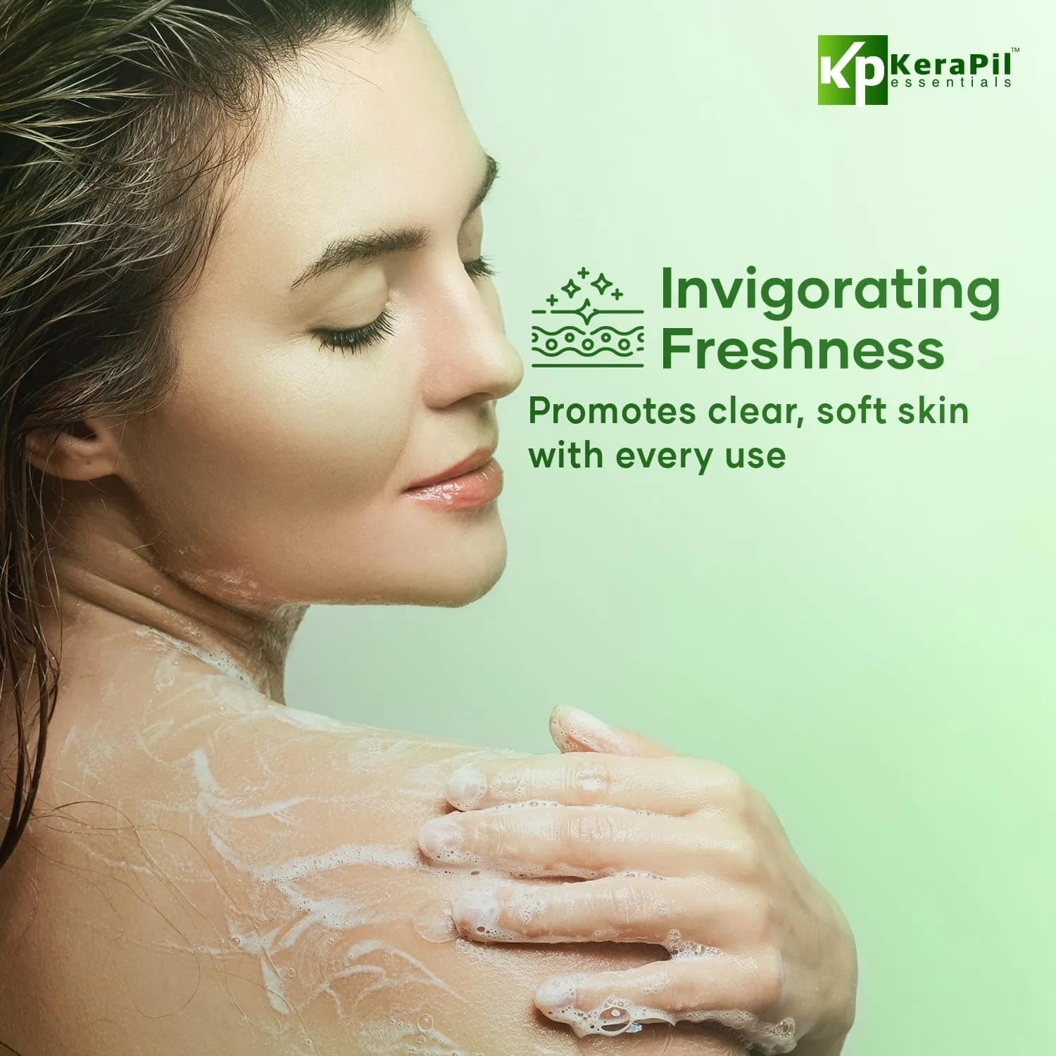 Exfoliating Body Wash with Salicylic Acid - No Dry Out, Gentle Exfoliates Rough and Bumpy Skin, Body Acne Wash, BHA & AHA - Cucumber and Mint Salicylic Acid Body Wash - (16 fl oz x 2)
