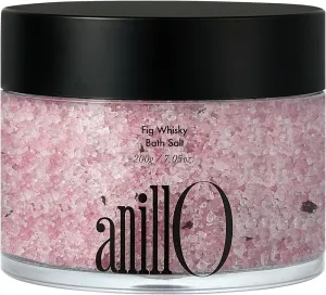 Fig Whisky Bath Salt – Aromatherapy Soak with Fig, Argan & Jojoba Oils – Deep Moisturizing & Relaxing Korean Spa Salt – 7.05 oz