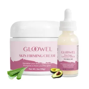 Firming Cream & Tone-Enhancing Serum Set – Hydrate, Smooth & Brighten Look of Skin – Anti-Aging Daily Moisturizer   Complexion Balancing Serum – 2oz   1oz