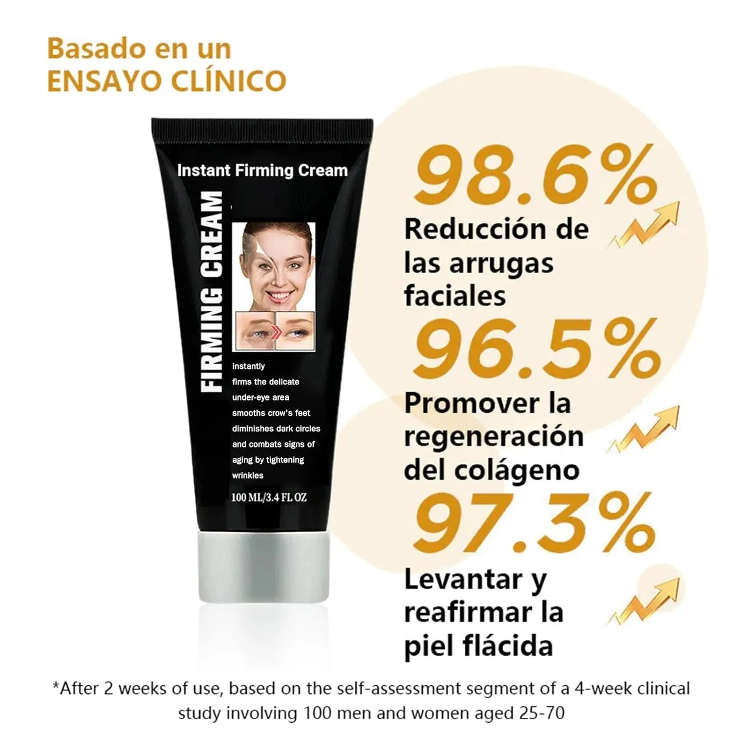 Firming Eye Cream,Remove Wrinkles,Anti Wrinkle Skin Cream,Firms And Revitalizes The Skin,Smoothes Wrinkles and Fine Lines,Natural Essence Suitable for All Skin Types (2Pcs)