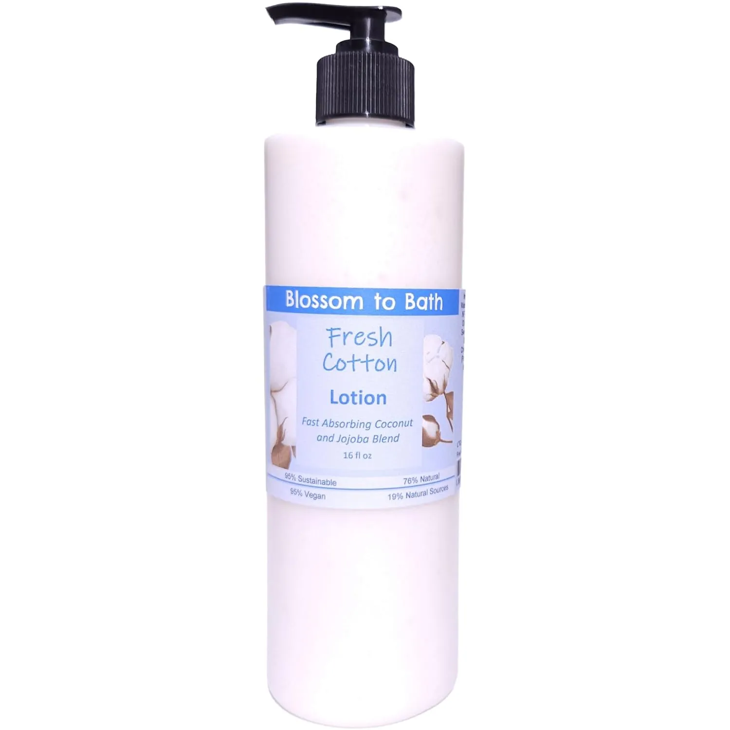 Fresh Cotton Lotion (16 ounce) - Phthalate Free Fragrance - Absorbs Quickly with a Clean Cotton Scent