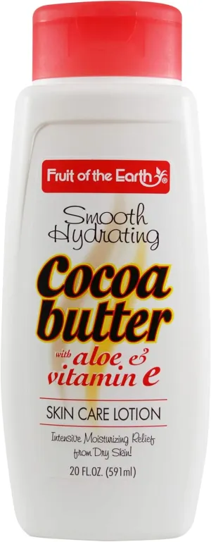 Fruit of the Earth Smooth Hydrating Cocoa Butter Lotion 20 oz.