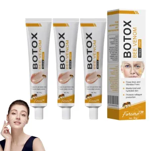 Furzero Botox Bee Venom Wrinkle Removal Cream, Bee Venom Anti-Wrinkle Firming Cream, Botox Bee Venom Cream, Moisturizing, Lifting & Recovery for All Skin Types（3 Pack）