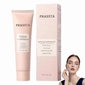 Gentle Exfoliator for Face & Body,Upgrade Exfoliating Face Scrub, Unclogs Pores, Hydrating Formula with Natural Aloe (1.76OZ)(1 set)