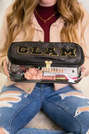 Glam Cosmetic Fold Flat Makeup Bag