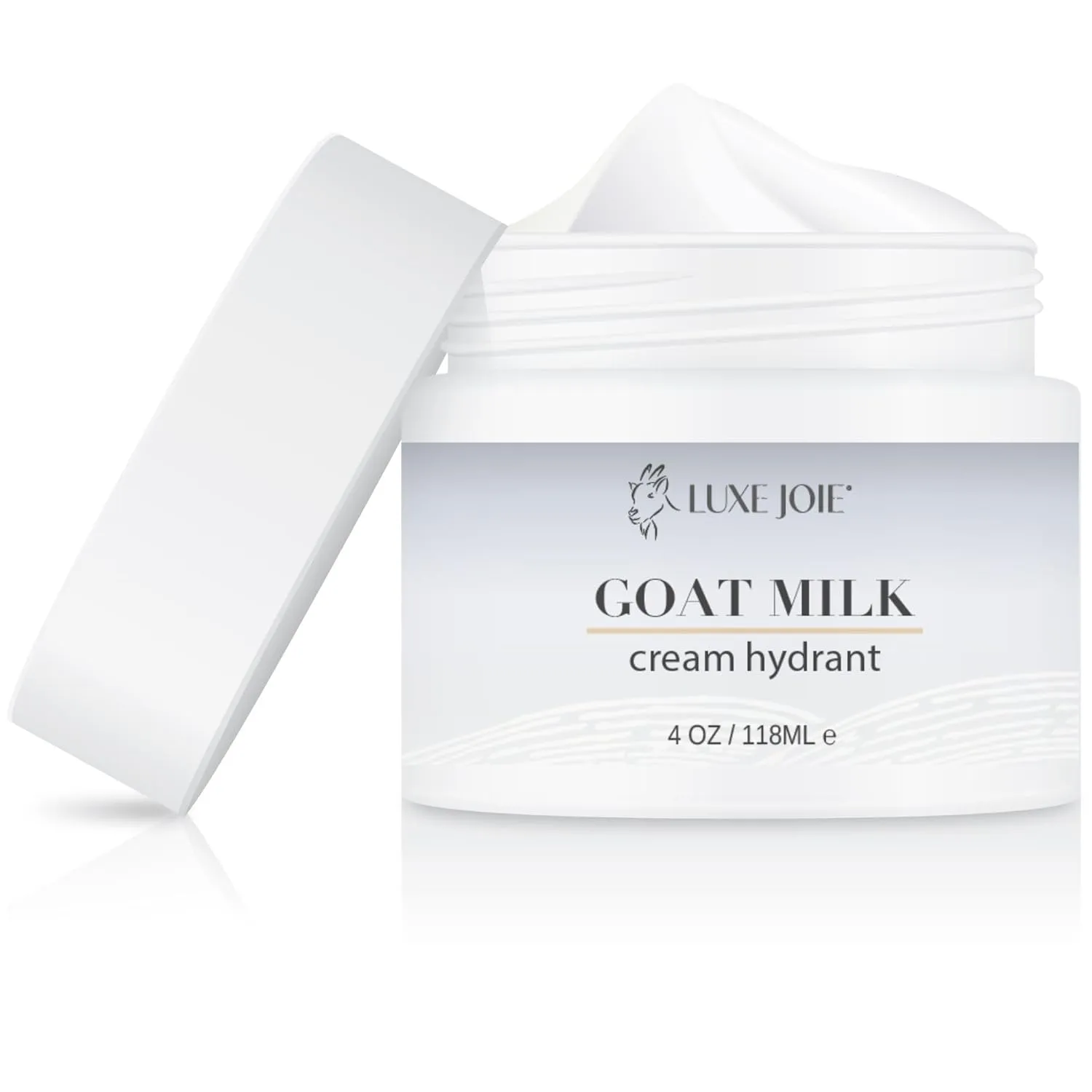 Goat Milk Moisturizer Face Cream Vitamin C & E, Anti Aging Reduce Dark Circles, Puffiness, Under Eye Bags, Wrinkles & Fine Lines (4 oz.)