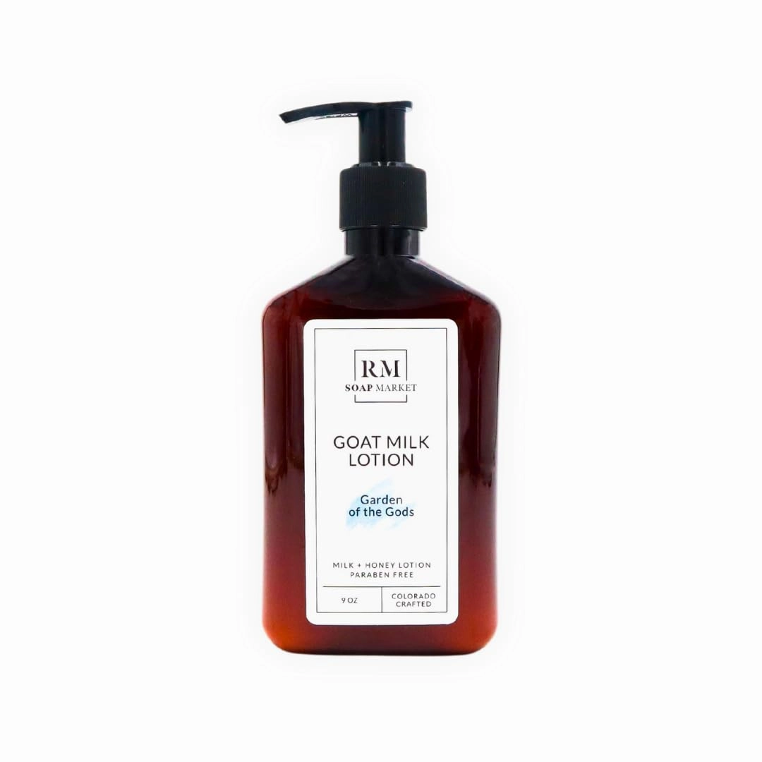 Goat Milk Lotion, Garden of the Gods Fragrance, Hydrating Lotion for Men & Women With Nourishing Goat Milk, Shea Butter, Sunflower Oil & Aloe, Spring Clover & Tender Greens Scent, 9 Oz
