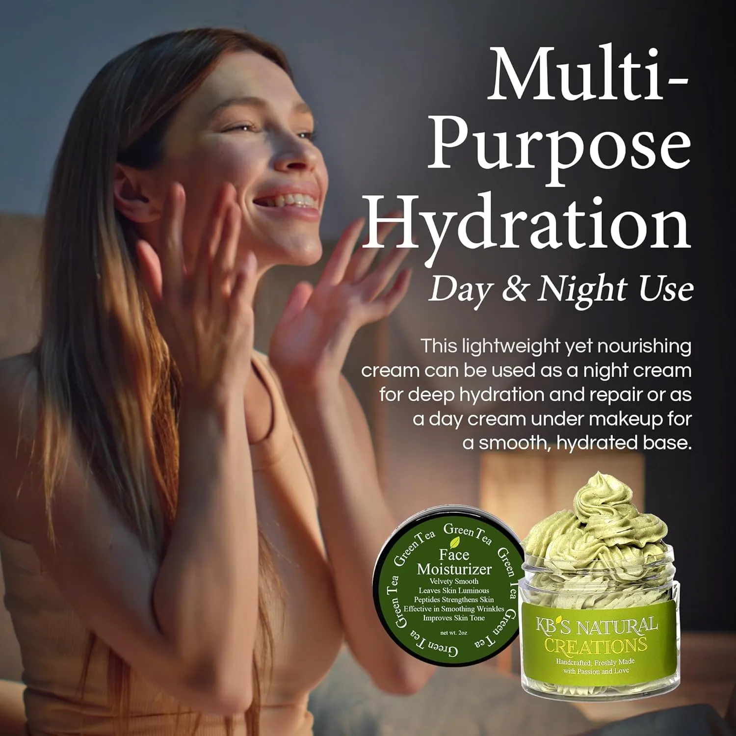 Green Tea Ultra Emollient Face Moisturizer, Facial Moisturizer for Deep Hydration, Hydrating Face Moisturizer for Anti-Aging, Firms Skin & Restores a Youthful Glow, 2 oz