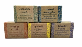 Greenwich Bay Soap Bundle, Five Bars of Hand Crafted 2 oz Soap from the Essential Oils Collection