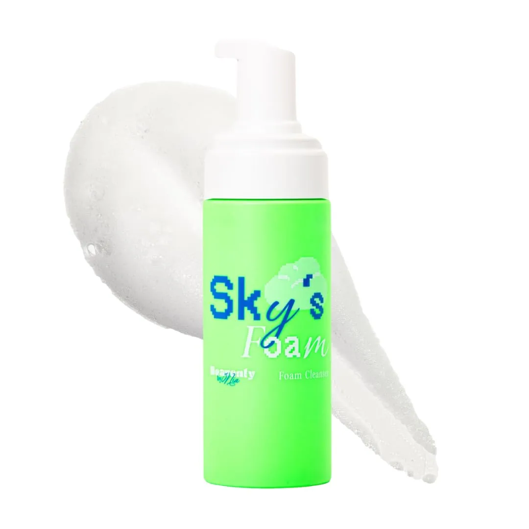 Heavenly Foaming Cleanser Face Wash – Gentle Facial Cleanser with Aloe Vera & Chamomile, Hydrating Face Wash for Women & Men, Sensitive Skin, 120mL/4.05 fl oz Bottle