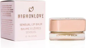 HIGHONLOVE Plumping Lip Balm - All Natural Hydrating Lip Balm Made with CoCoa Butter, Jojoba, Coconut & Hemp Seed Oils - Translucent, Glossy Finish (7 ml)