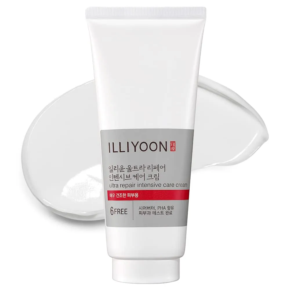 Illiyoon Ultra Repair Intensive Care Cream - Moisturizing Lotion for Face and Body, Enhancing Moisture Barrier, Moisturizer for Dry and Sensitive Skin, 6.76 Fl Oz (200ml)