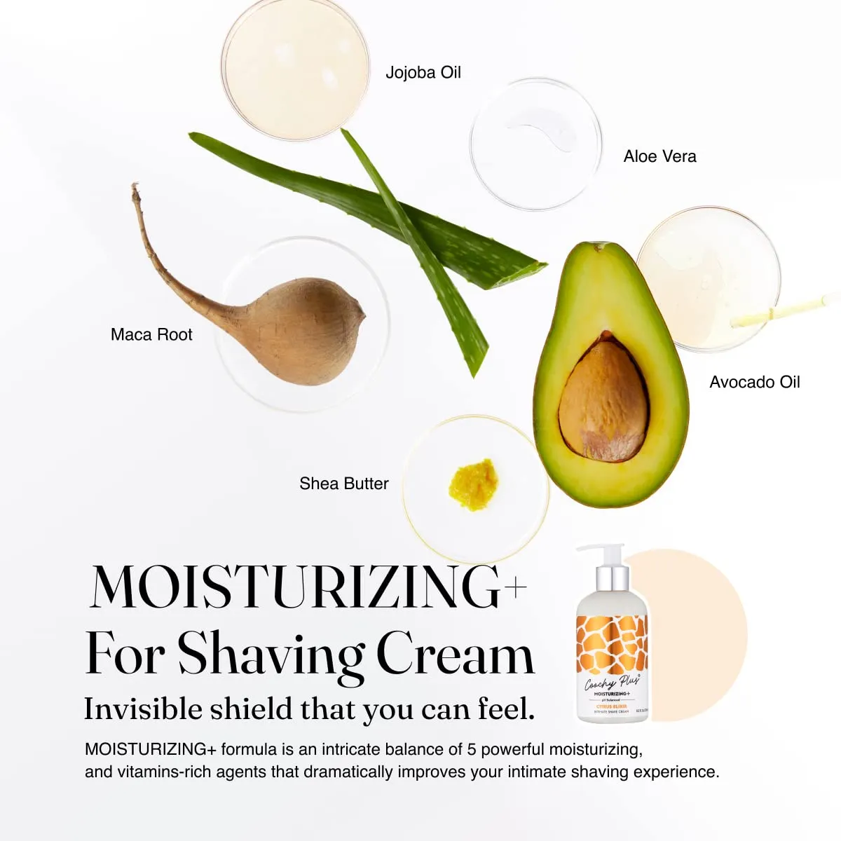 IntiMD Coochy Plus Intimate Shaving Complete Kit - Citrus Elixir & Organic After Shave Protection Soothing Moisturizer - Antioxidant Formula Prevents Razor Burns, Itchiness & Ingrown Hair
