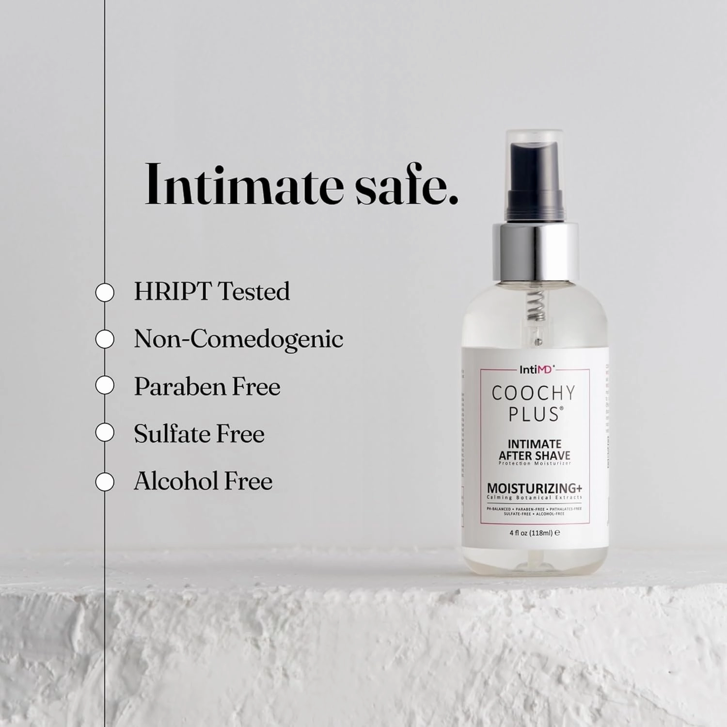 IntiMD Coochy Plus HydroLock Moisturizing   3-Steps Kit Intimate Shave Gift Set: Nouria Pre-Shave Elixir Oil   Coochy Plus Shave Cream Coco Allure   Coochy Plus After Shave Protection Mist