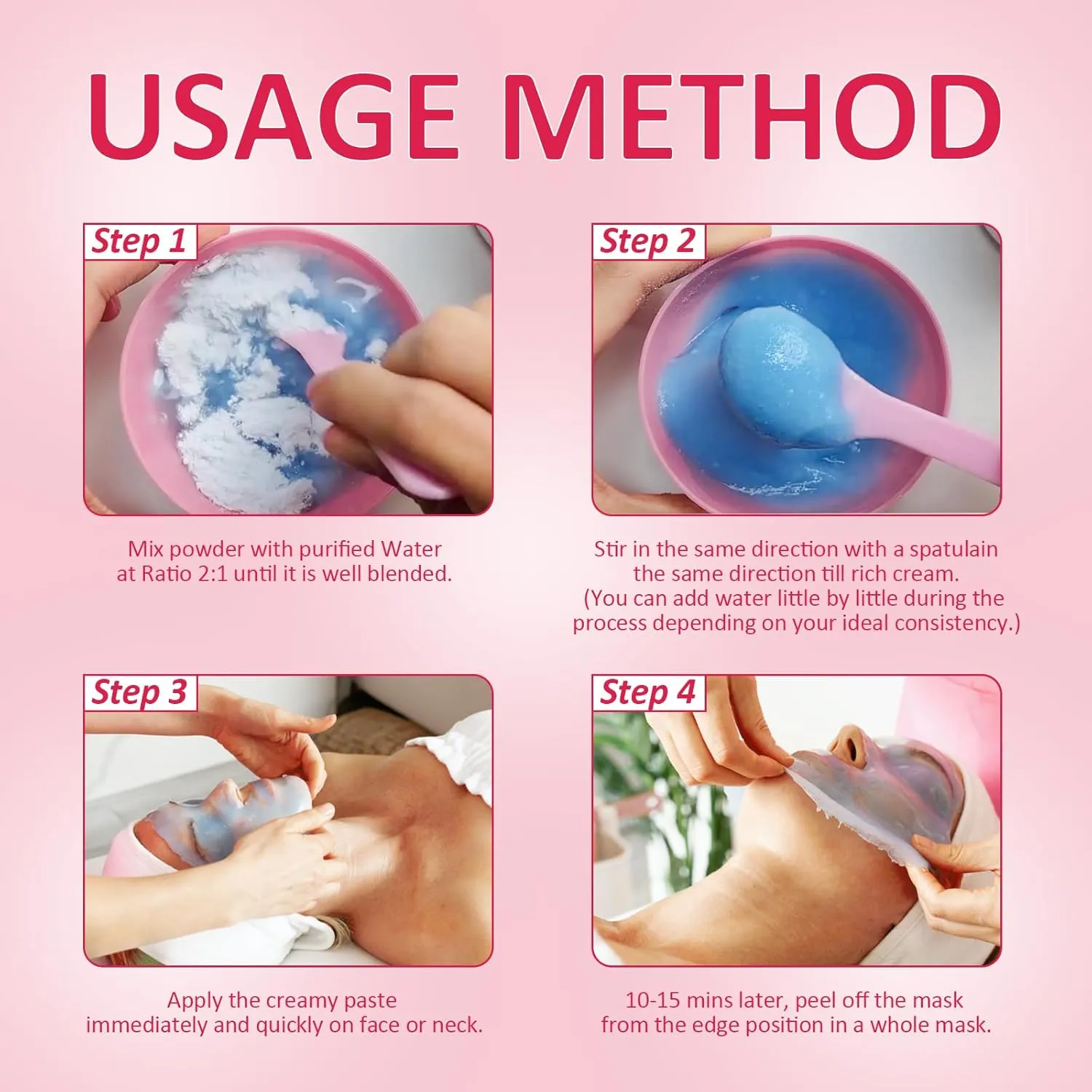 Jelly Mask for Facials Professional, Jelly Mask Powder for Face, Modeling Mask Powder, Estheticians Supplies Beauty Salon Spa Face Mask Skin Care, 23Fl Oz (6 Pack)