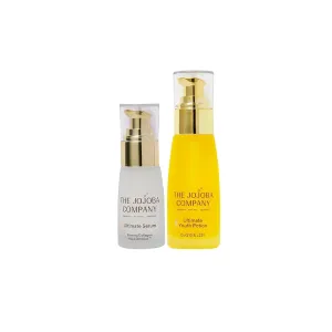 Jojoba Ultimate Youth Bundle – Face Serum & Anti-Aging Oil with Natural Jojoba, L22 Lipid Complex Hydrating, Firming, Collagen-Boosting Skincare for Fine Lines, Wrinkles & Uneven Texture – 30ml   50ml