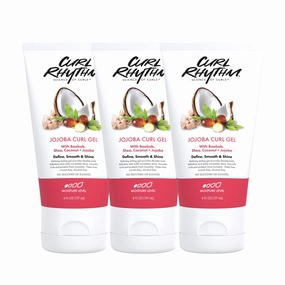 Jojoba Curl Gel (3 Pack) - Defining Hair Gel for Bouncy, Nourished Curls - Curly Hair Styling Gel with Shea and Coconut