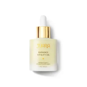 Juara – Radiance Vitality Oil | Deluxe Moisturizing Facial Treatment for All Skin Types | Anti-Aging Formula | Softens, Brightens, Nourishes, Hydrates | Cruelty Free, Paraben & Sulfate Free | 1 oz.