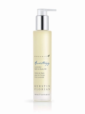 Kerstin Florian Organic Lavender Body Oil | Nutrient-Rich Moisturizer with Vitamin E, Coconut & Jojoba Oils | Natural Essential Oils for Relaxation & Massage | 3.4 fl oz