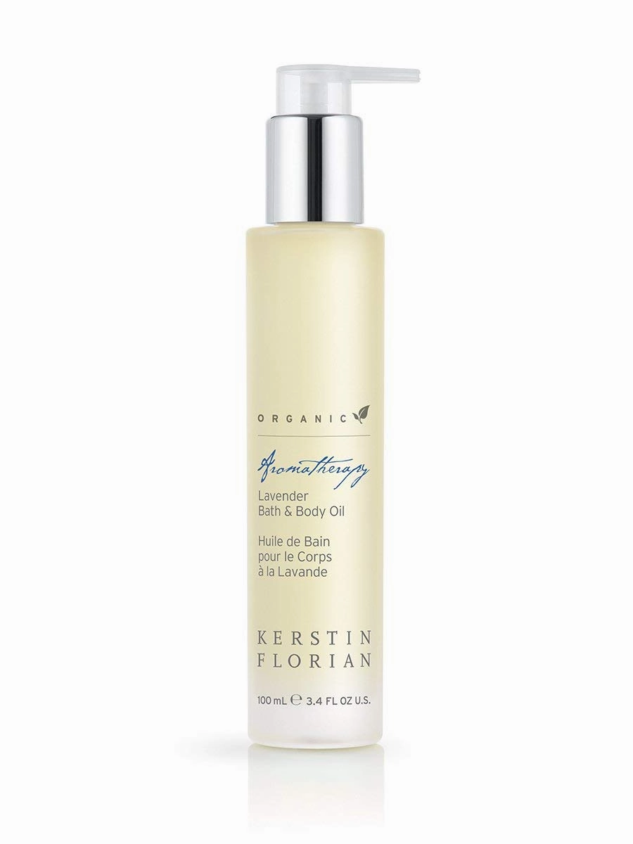 Kerstin Florian Organic Lavender Body Oil | Nutrient-Rich Moisturizer with Vitamin E, Coconut & Jojoba Oils | Natural Essential Oils for Relaxation & Massage | 3.4 fl oz
