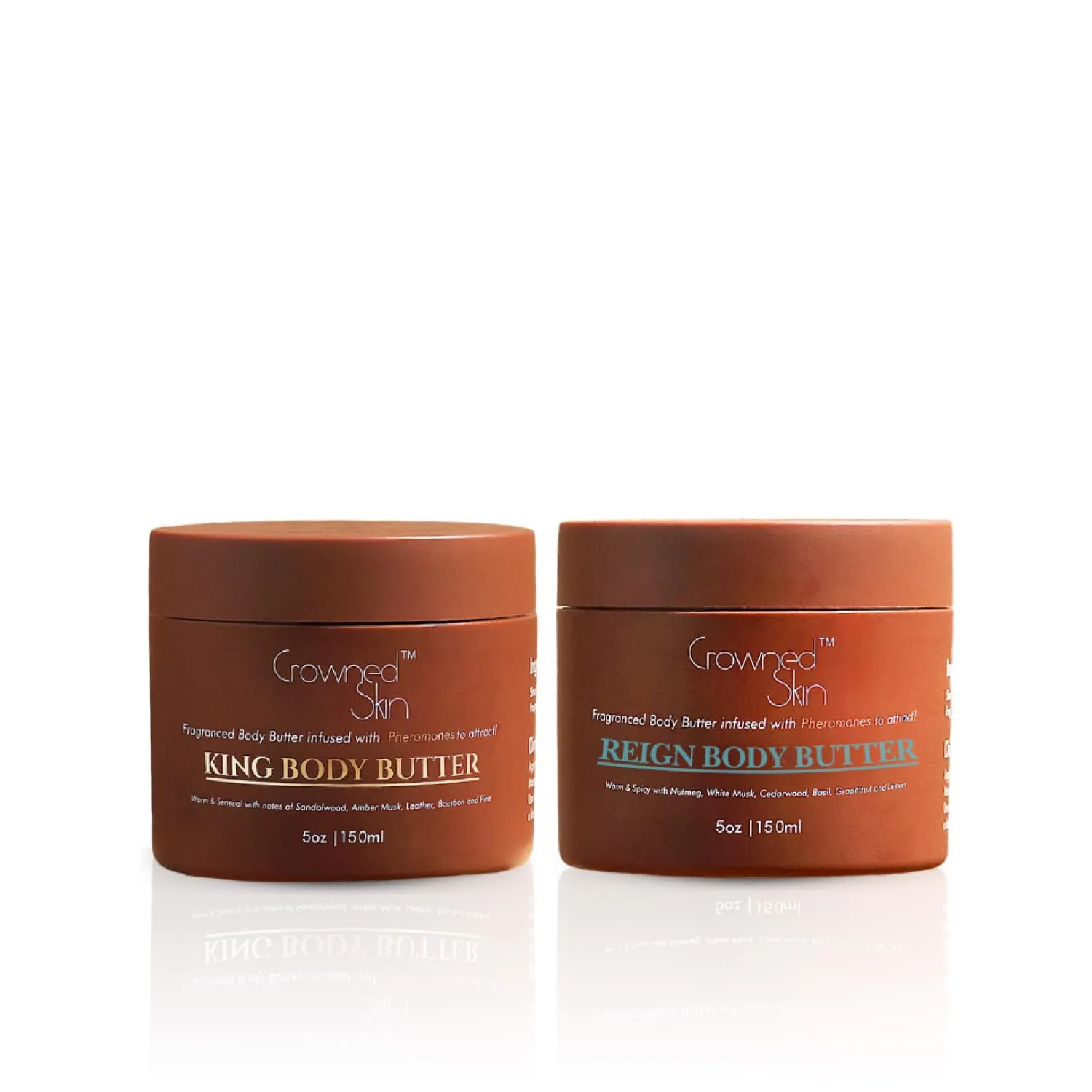 King and Reign Cologned Body Butter Bundle | Sandalwood, Leather, Fresh, and Nautical Scents | Infused with Organic Shea & Mango Butters | Moisturizing Formula with All-Day Fragrance