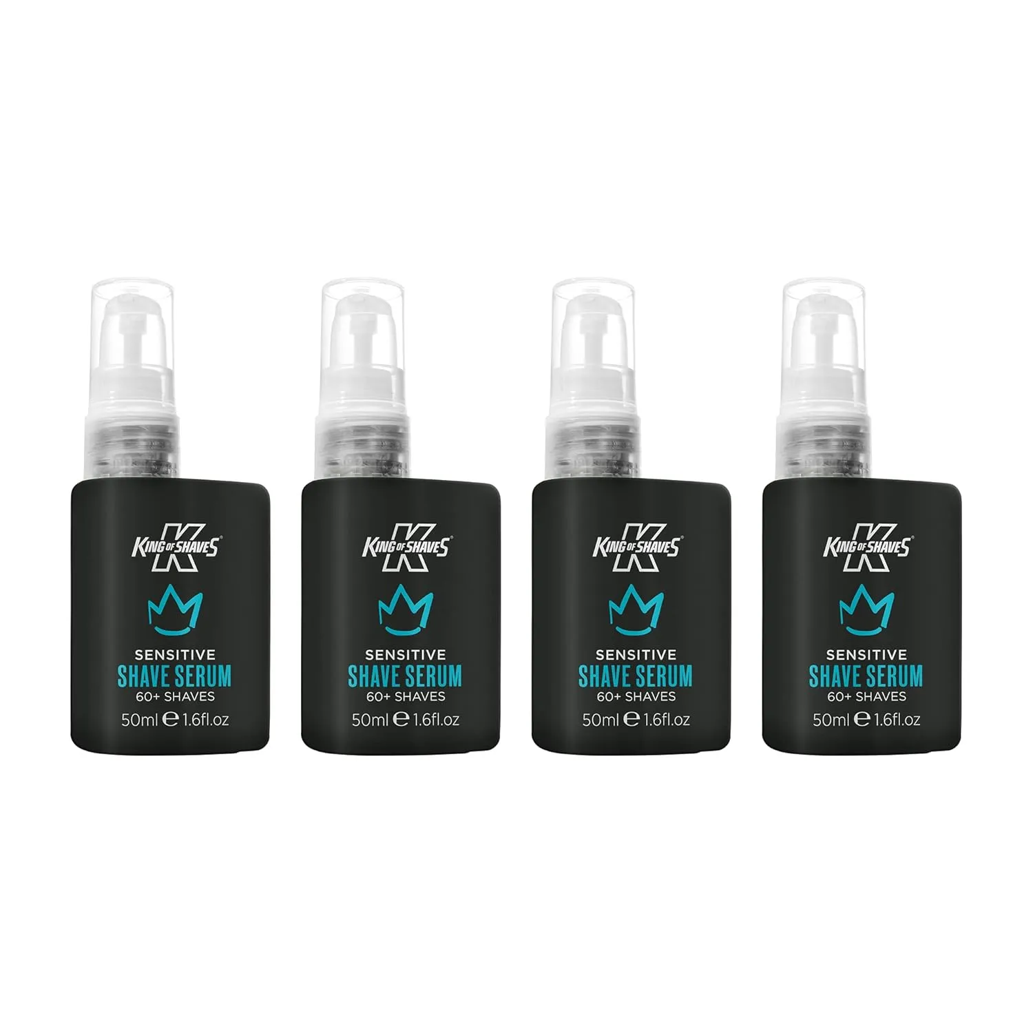 King of Shaves Advanced Sensitive Shaving Face Serum, Hydrating Serum For Men QUAD PACK 1.69 fl oz