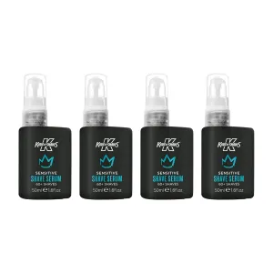 King of Shaves Advanced Sensitive Shaving Face Serum, Hydrating Serum For Men QUAD PACK 1.69 fl oz
