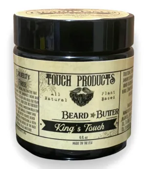 King's Touch- Whipped Beard Butter- ALl natural, cruelty free, and highly moisturizing beard butter for all hair types. Infused with jojoba oil, hemp oil, castor oil, apricot oil (4oz)
