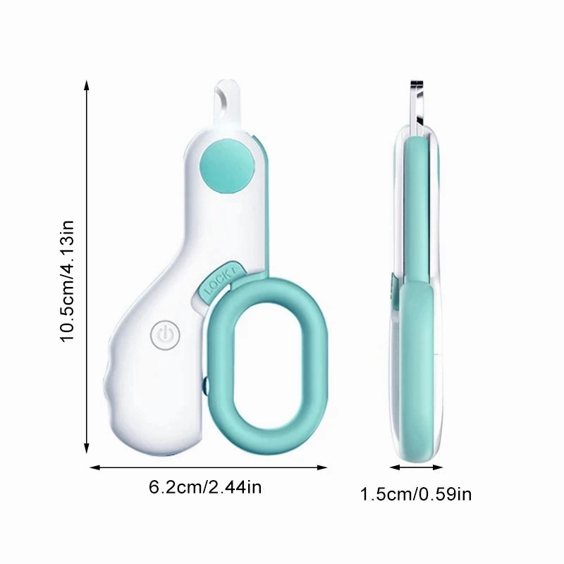 LED Light Nail Clipper for Cats & Dogs - Professional Pet Grooming Tool